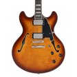 D Angelico PREMIER DC Semi Hollow Electric Guitar (Dark Iced Tea Burst) Sale