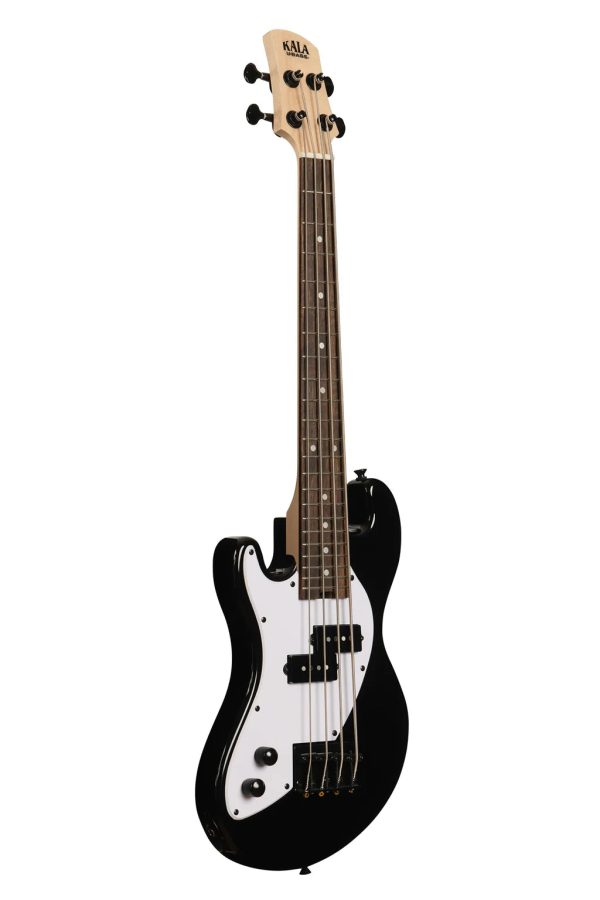 Kala UBASS-SB-BK-FS-L Solid Body 4-String Fretted Ukulele Bass - Left Handed (Jet Black) Online Sale