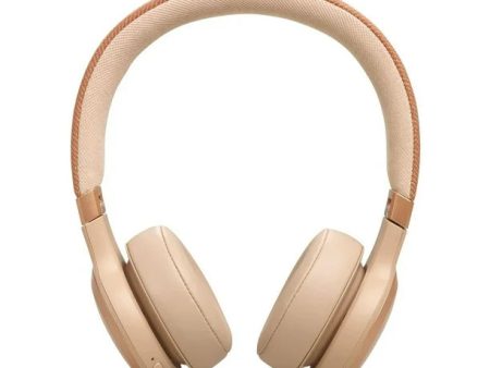 JBL Live 670NC Noise-Cancelling On-Ear Wireless Headphones (Sandstone) Online now