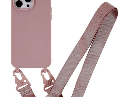 EIDERWOOD iPhone 16 Pro Fleksibelt Plastik Cover m. Strop - Støvet Lyserød Hot on Sale