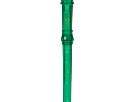 Angel ASRG-300T-EG Soprano 2pc German Recorder (Emerald Green) on Sale