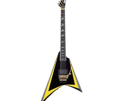 ESP E-ALEXI ARROWHEAD Electric Guitar (Black and Yellow) Hot on Sale