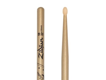 Zildjian Z5BCG-ZC Z Custom LE Drumstick Collection Wood Tip (Gold Chroma) - 5B Hot on Sale