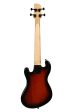 Kala UBASS-SB-TB-FL Solid Body 4-String Fretless Ukulele Bass (Tobacco Burst) Online