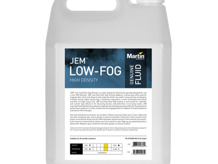 Jem Pro LOW FOG Fluid High Density - 5L Hot on Sale