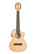 Kala KA-ASFM-T-CE All Solid Flame Maple Cutaway Tenor Ukulele Hot on Sale