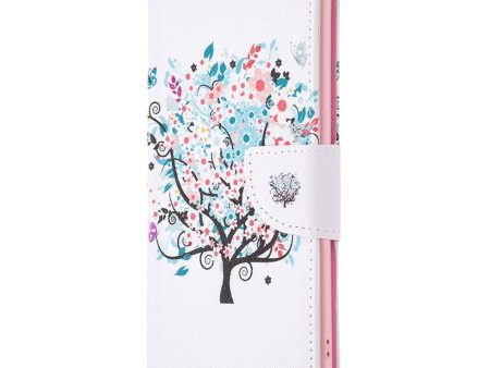 EIDERWOOD Samsung Galaxy A16 Læder Cover m. Pung & Print - Farverigt Træ Hot on Sale