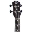 Luna VINTAGE Mahogany Soprano Ukulele (Black Satin) Online Sale