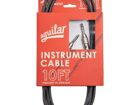 Aguilar AGINST10SS Straight to Straight Connector Instrument Cable - 10  For Cheap