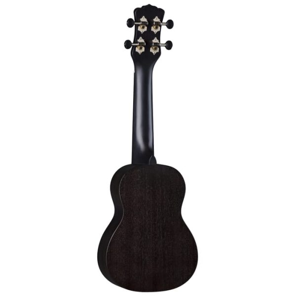 Luna VINTAGE Mahogany Soprano Ukulele (Black Satin) Online Sale