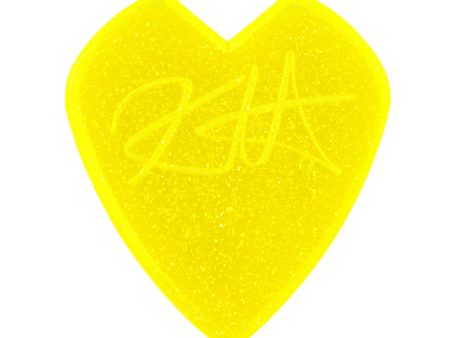 Dunlop 47RKH3NYS Kirk Hammett Jazz III Pick 24 Pack (Yellow Glitter) For Sale