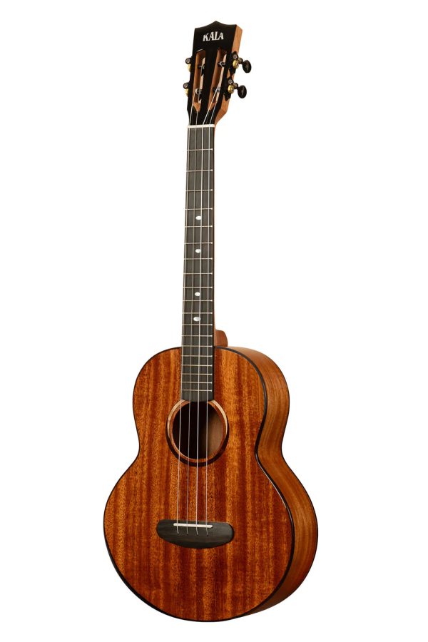 Kala KA-CT-SMH-BG-BAG Contour All Solid Gloss Mahogany Baritone Ukulele with Bag Supply