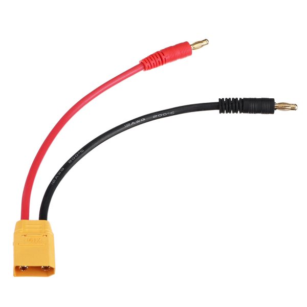 15 30cm RJXHOBBY 12AWG XT90 Male Connector to 4mm Banana Plug Battery Charger Cable on Sale