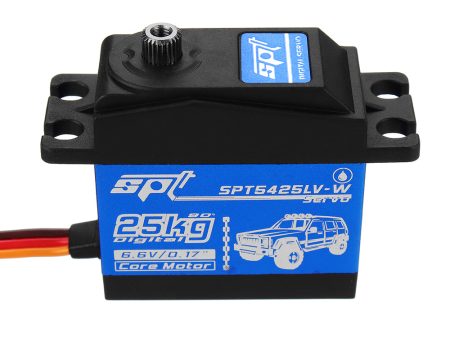 SPT Servo SPT5425LV-W 25KG 90° Digital Servo Metal Gear Large Torque Waterproof For 1:8 1:10 RC Robot Car Boat Online