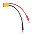 15 30cm RJXHOBBY 12AWG XT90 Male Connector to 4mm Banana Plug Battery Charger Cable on Sale