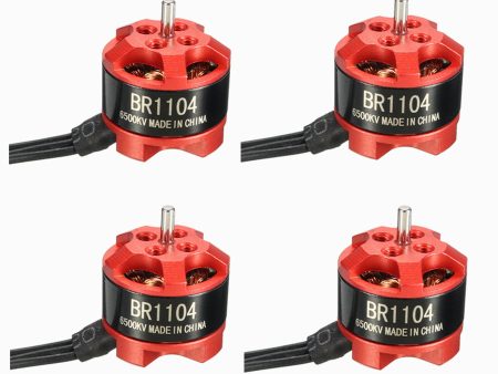 4 X Racerstar Racing Edition 1104 BR1104 6500KV 1-2S Brushless Motor for 100 120 150 for RC Drone FPV Racing Cheap