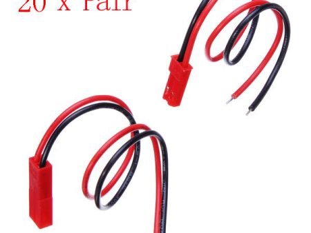 20 Pair JST Connector Plug With Connect Cable For RC BEC ESC Battery Online Hot Sale